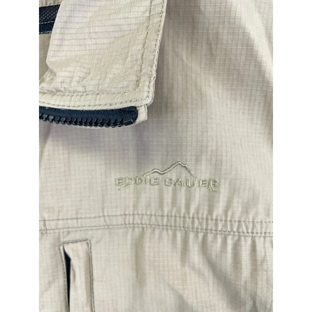 Eddie Bauer Men's XL Tall Tan Ripstop Field Jacket Khaki Utility Travel Safari - Picture 3 of 16